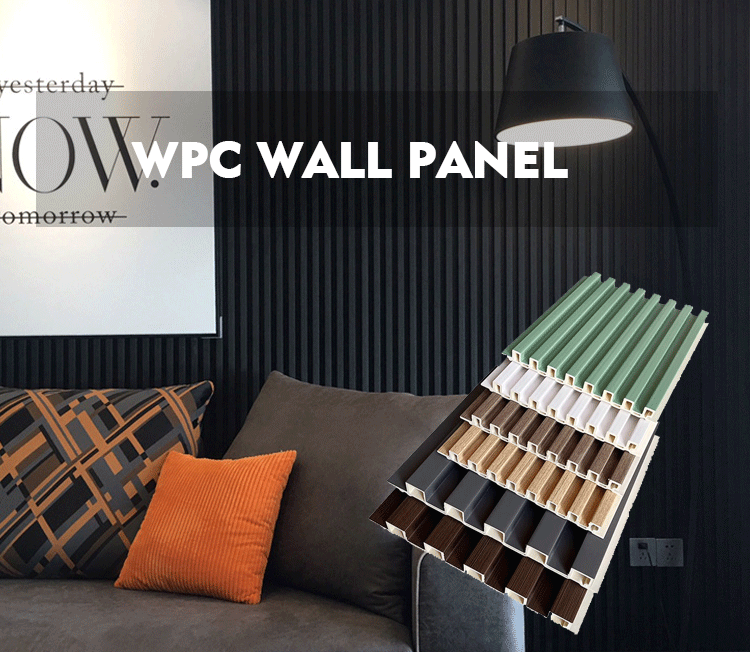 Hollow Design Indoor Laminated Slat Fluted WPC Wall Panel - China Slat Panel,  Hollow Panel