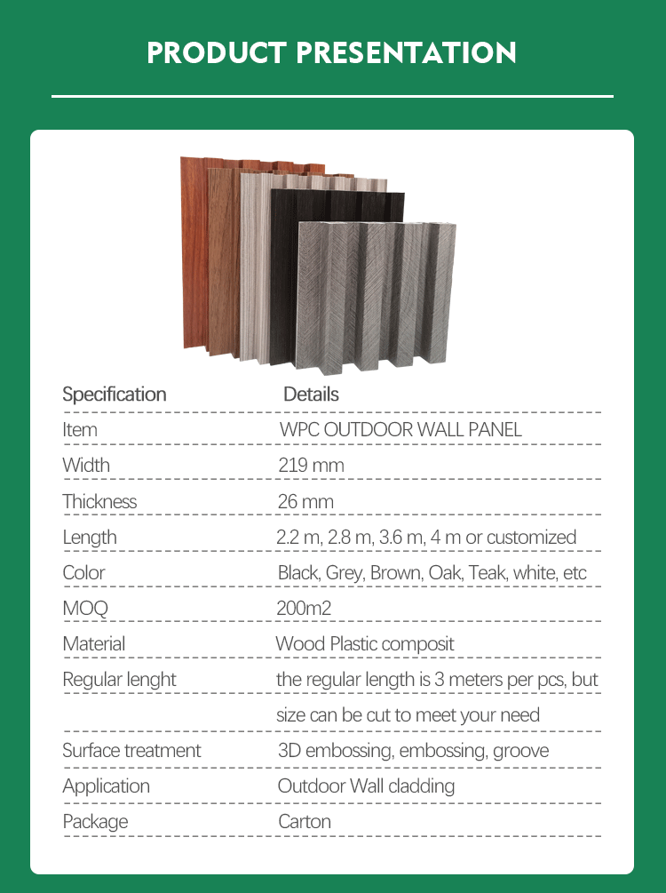 Hollow Design Indoor Laminated Slat Fluted WPC Wall Panel - China Slat Panel,  Hollow Panel